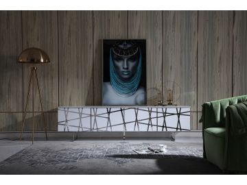 Kilson - Modern White TV Stand