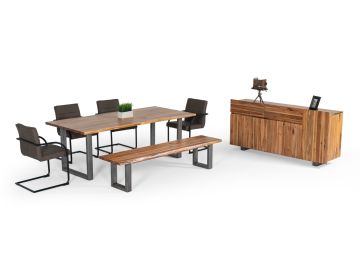Secota - Live Edge Acacia Wood Dining Table