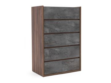 Rado Modern Walnut & Stucco Chest