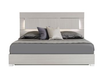 Ethan Italian Modern Grey Bed