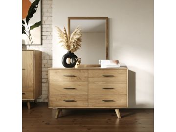 Claire - Contemporary Walnut Dresser