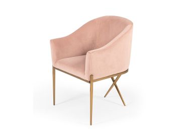 Mancos - Modern Pink Velvet Accent Chair
