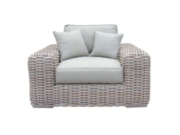 Portugal - Outdoor Beige Wicker Chair
