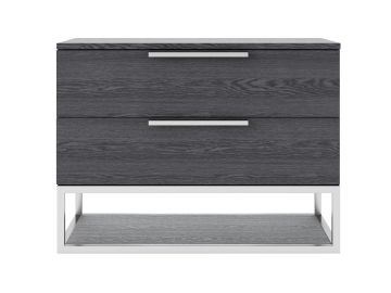 Heloise - Contemporary Grey Elm Nightstand