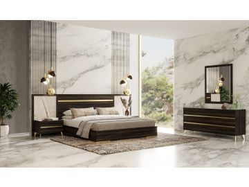 Velondra - Modern Eucalypto + Marble Bedroom Set