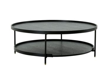 Mitchell - Black Iron Round Coffee Table