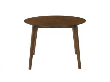Castillo Modern Walnut Round Dining Table