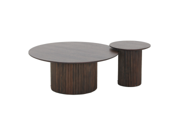 Lusk Modern Mid Century Coffee & End Table Set