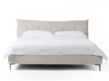 Dysart - Modern Grey Fabric Bed