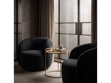 Molina Modern Black Accent Chair