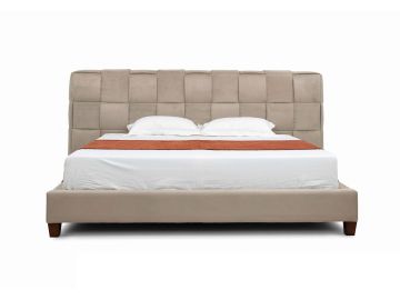 McKamey - Modern Beige Fabric Bed