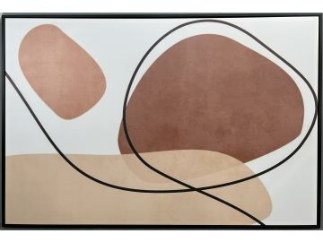 VIG23037 - 59 X 39 Black Framed Painting