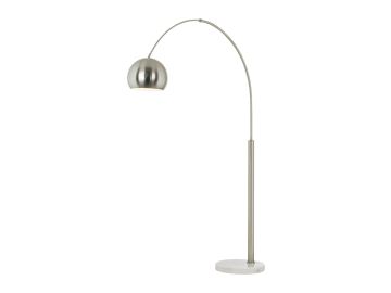 Basque - Arc Brushed Nickel Floor Lamp