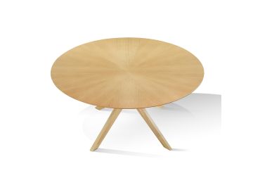 Prospect - Modern 47" Round Natural Oak Dining Table