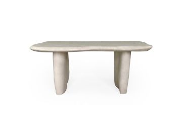 Nouveau Slone - Modern Beige Concrete Dining Table