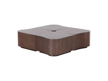 Nouveau Omar - Modern 4-Piece Walnut Coffee Table Set