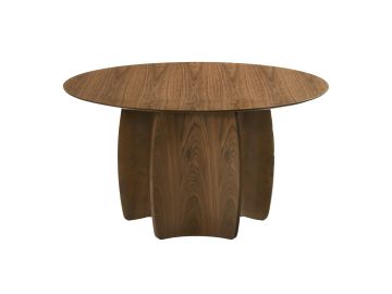 Nouveau Titus - Modern Walnut Round Dining Table