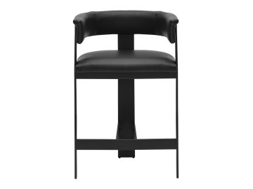 Nouveau Boswell - Modern Black Faux Leather Counter Chair