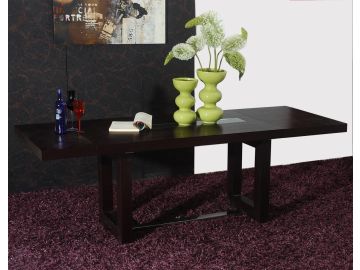 Thor Modern Wenge Red Oak Veneer Dining Table