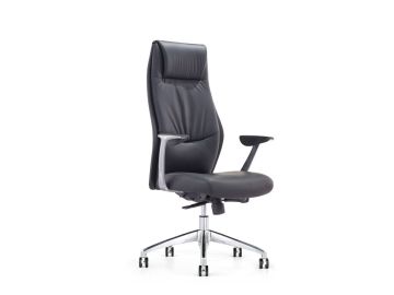 Dauman Modern Black High-Back Office Chair