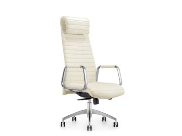Mayer Modern White High-Back Office Chair