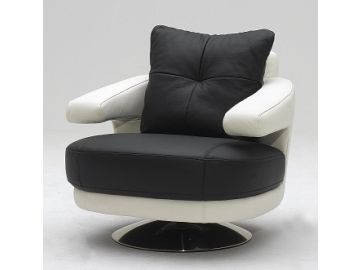A-238 Modern Full Leather Swivel Chair