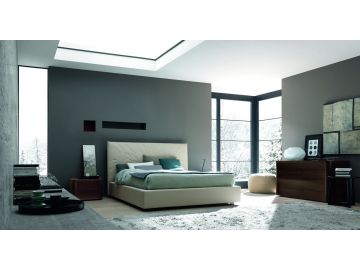 Loto Modern Italian Eco-Leather Bed