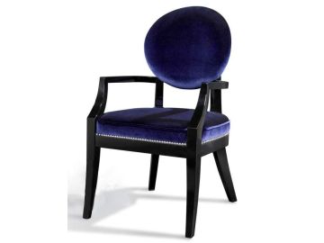 Isabella Blue Fabric Dining Chair
