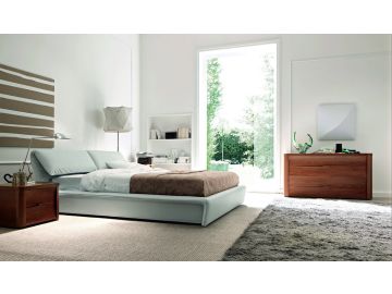 Abbraccio Modern Italian Eco-Leather Bed