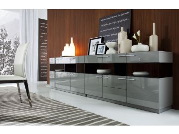 Daytona Modern Grey Gloss Buffet  