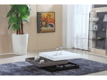 CJ-M062 Tri-Color Modern Coffee Table w/ Spinning Mechanism