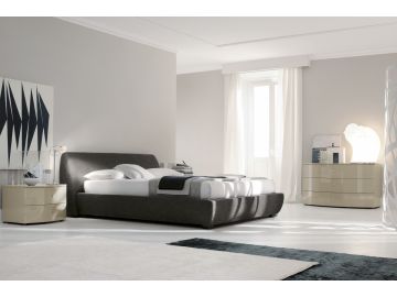 Indy Contemporary Italian Fabric Bed