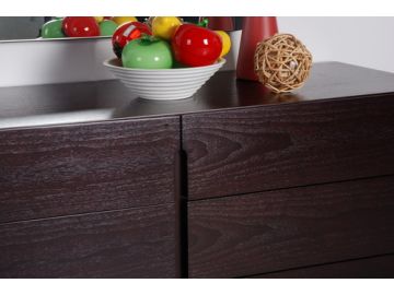 Comfy Modern Wenge Platform Queen Bed