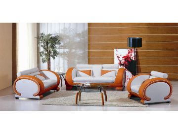 7392 orange and white Modern Sectional Sofa