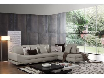 Tune Modern White Sectional Sofa Built-In iPhone Dock & Speakers
