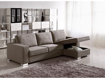 Sultan Modern Fabric Sofa Bed w/ Storage