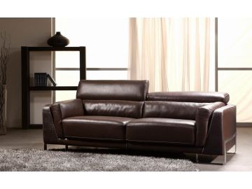 BO3946 Espresso Crocodile Leather Sofa Set