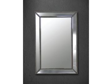 Hudson Modern Black Rectangular Wall Mirror