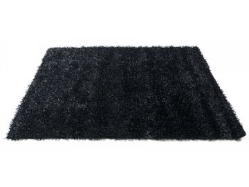 Shaggy OY10 Black Large Area Rug