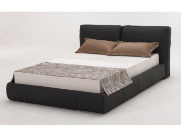 B88 Black Full Leather Bed