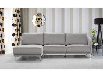 0734 Modern Grey Fabric Sectional Sofa