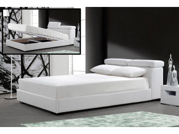 Logan Modern Eastern King Bedroom Set with Storage Mattress
