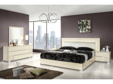 Grace Italian Modern Eastern King Bedroom Set