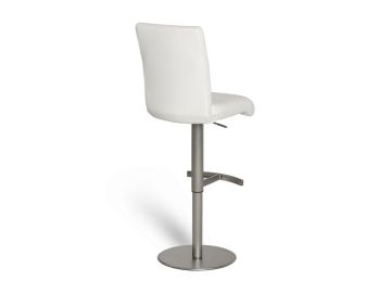 T-1206 Modern White Eco-Leather Bar Stool
