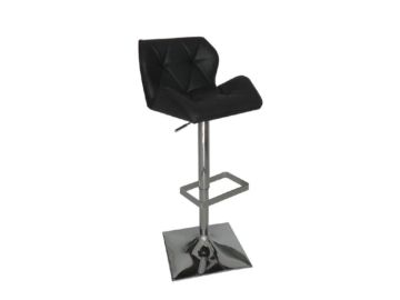 Otto Modern Black Leatherette Bar Stool