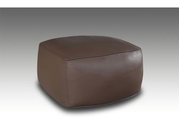8011 Modern Brown Bonded Leather Ottoman