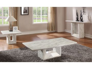 Mozart Modern Grey Marble Coffee Table