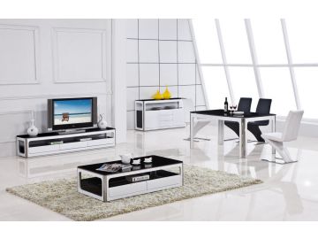 2068 Modern White and Black Buffet