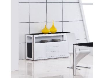 2068 Modern White and Black Buffet