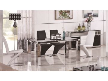 2303A Modern Stainless Steel Dining Table